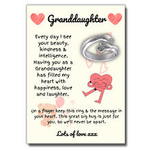 Load image into Gallery viewer, Eternal Hug Ring &amp; Message Card