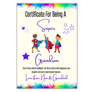 A Wonderful Granddaughter/Grandson Certificate - Personalised