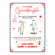 Laden Sie das Bild in den Galerie-Viewer, For Your Awesome Grandkids - Unique A4 Personalised Print