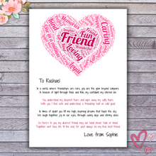 Load image into Gallery viewer, The True Best Friend Print - Personalised A4