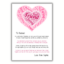Load image into Gallery viewer, The True Best Friend Print - Personalised A4