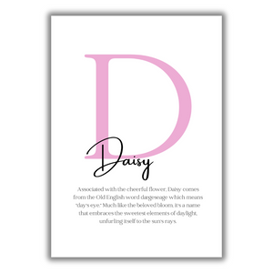 The Meaning Of Any Name - Personalised A4 Print