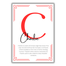 Load image into Gallery viewer, The Meaning Of Any Name - Personalised A4 Print
