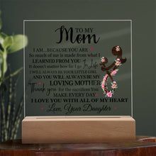 Laden Sie das Bild in den Galerie-Viewer, A Gift For Your Mom - Beautiful Plaque - I Am Because You Are