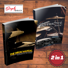 Load image into Gallery viewer, The Drum Manual &amp; The Practice Pad Manual - Super Bundle!