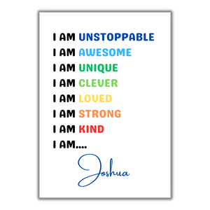 The Unstoppable Awesome Print - Positive Affirmation