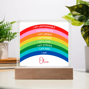 I Am Unstoppable - Kids Personalized Acrylic Plaque
