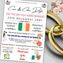 Cargar imagen en el visor de la galería, Anniversary Celebration - On The Day You Were Married (Irish Version)