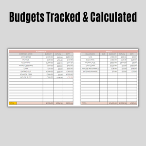 Ultimate Budget Tracker - Manage Your Money With This Easy to Use Spreadsheet